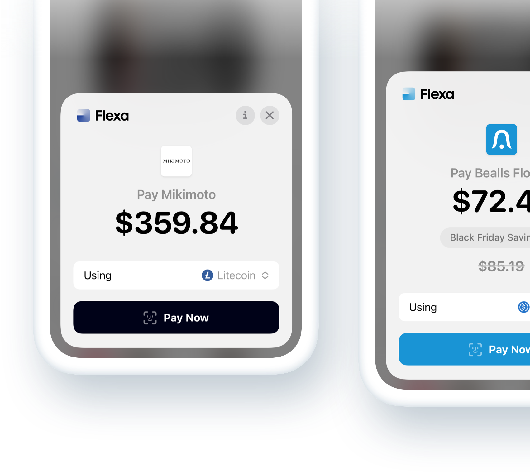 phone showing a payment interface